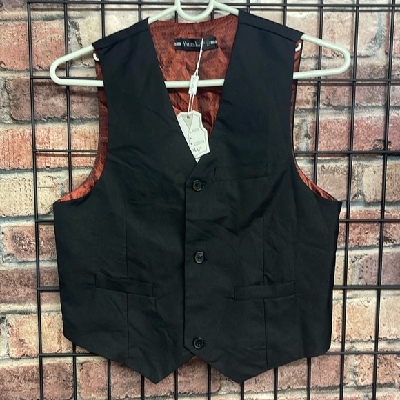 YuanLu Inc boys black vest size 12 - Picture 1 of 6